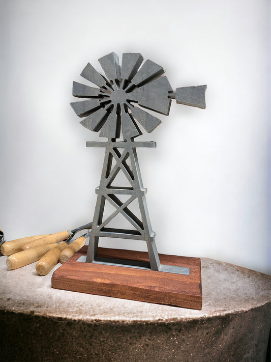 Farmhouse rustic Wooden Windmill